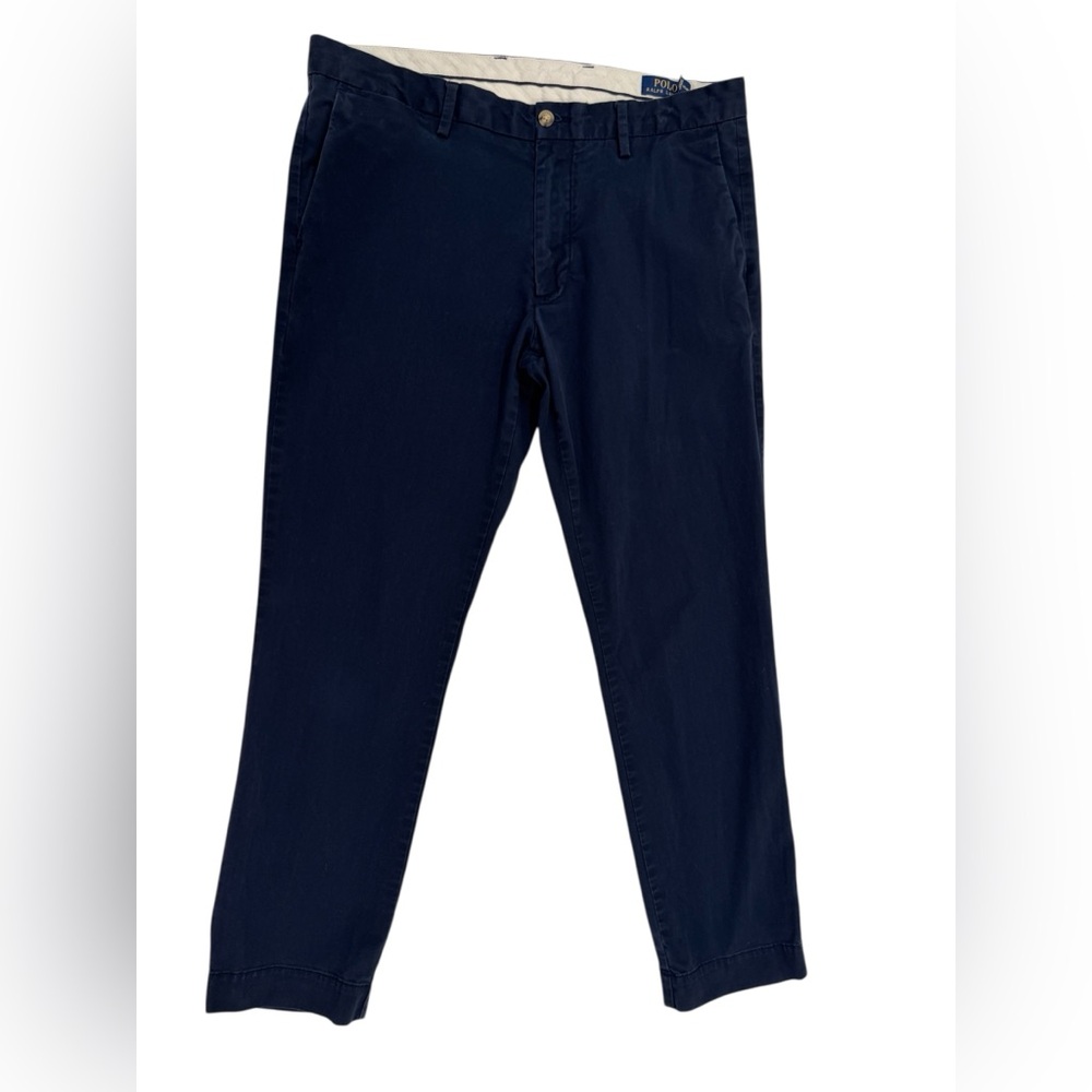 Polo Ralph Lauren Men's Stretch Slim Fit Chinos Navy Blue 34/30